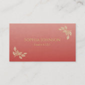 Minimalist red Business Card Visitenkarte (Vorderseite)