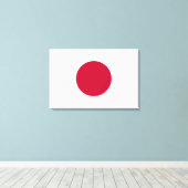 Minimalist Red Circle Design Leinwanddruck (Insitu (Holzboden))