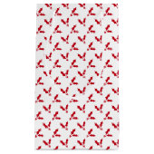 Minimalist Red Holly Berry on White Christmas Kleine Geschenktüte (Vorderseite)