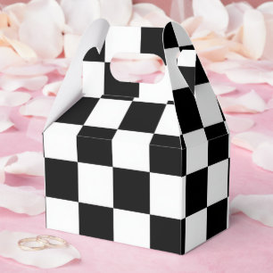 Minimalist Retro Kariert – Monochrome Streetwear Geschenkschachtel