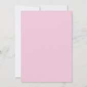 Minimalist Retro Pink Christmas Party Invitation  Einladung (Rückseite)