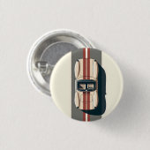 Minimalist Retro-Rennwagenstreifen Button (Vorne & Hinten)