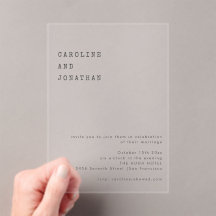 Minimalist Retro Typewriter Font Wedding Simple