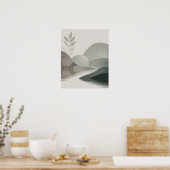 Minimalist River Poster (Küche)