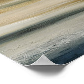 Minimalist Rolling Terrain Abstract Wall Art Poster (Ecke)