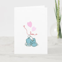 Minimalist Romantic Couple Love Card - Sweet Anniv