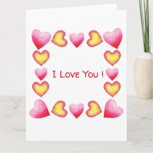 Minimalist  Romantisch Ich liebe dich  Valentinsta Karte
