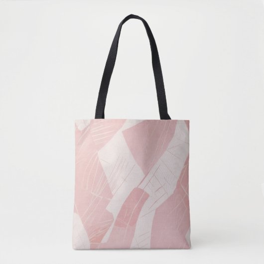 Minimalist rosafarben Abstract Tasche (Vorderseite)