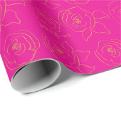 Minimalist roses customize best life ever geschenkpapier (Rolleneckpunkt)