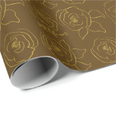 Minimalist roses customize best life ever geschenkpapier (Rolleneckpunkt)