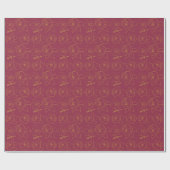 Minimalist roses customize best life ever geschenkpapier (Flach)