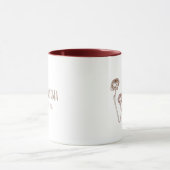 Minimalist Roses Flower Coffee Cup for Grandma  Tasse (Zentrum)
