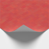 Minimalist rotes modernes abstraktes Muster stilvo Geschenkpapier (Ecke)