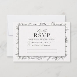 Minimalist RSVP Card | Wedding Response Card | Karte
