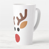 Minimalist Rudolph Reindeer Milchtasse (Rechte Ecke)