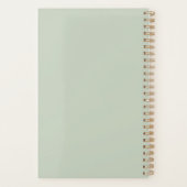 Minimalist Sage Green 2026 Planner Planer (Rückseite)