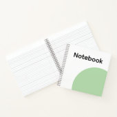 Minimalist Sage Green Notebook Notizblock (Innenseite)