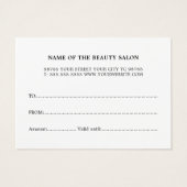 Minimalist Sage Green White Salon (Rückseite)