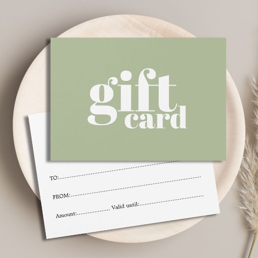 Minimalist Sage Green White Salon