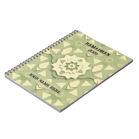 Minimalist Sage Ramadan Notizblock (Linke Seite)