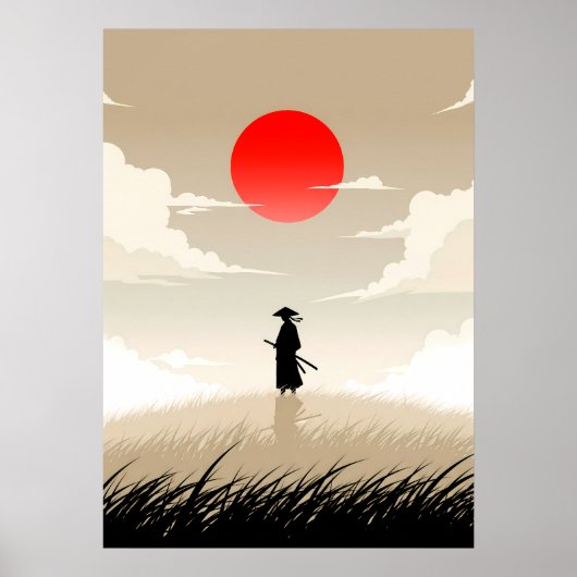Minimalist Samurai Poster (Vorne)