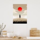 Minimalist Samurai Poster (Küche)