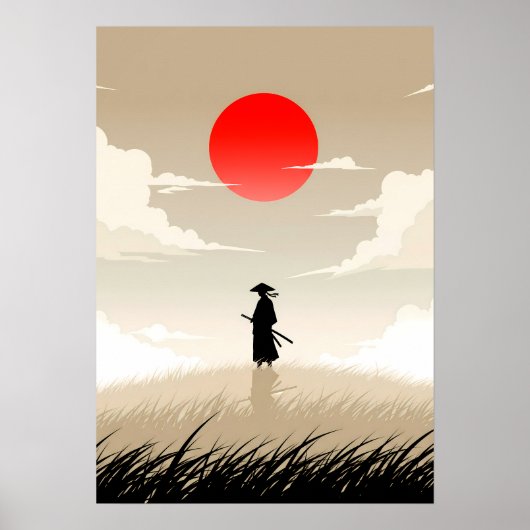 Minimalist Samurai Poster (Vorne)