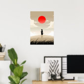 Minimalist Samurai Poster (Heimbüro)
