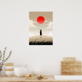 Minimalist Samurai Poster (Küche)