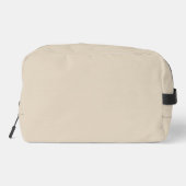 Minimalist Sand-Beige-Monogramm Waschbeutel (Rückseite)