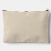 Minimalist Sand-Beige-Monogramm Zubehörtasche (Rückseite)