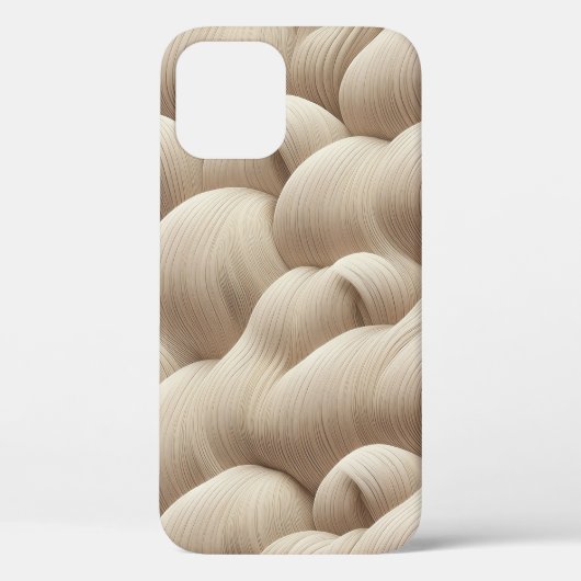 Minimalist Sand Wave Abstract Phone Case Sculpted (Rückseite)
