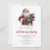 Minimalist Santa Claus Custom Holiday Dinner   Einladung (Vorderseite)