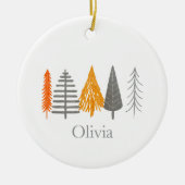 Minimalist Scandinavian Christmas Modern Keramik Ornament (Vorne)