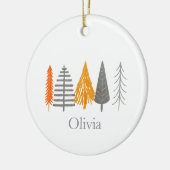 Minimalist Scandinavian Christmas Modern Keramik Ornament (Links)