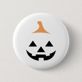 Minimalist Scary Pumpkin Button (Vorderseite)