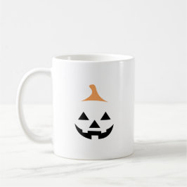 Minimalist Scary Pumpkin Kaffeetasse