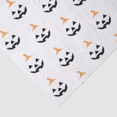 Minimalist Scary Pumpkin Seidenpapier (Ausschnitt)