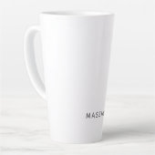 Minimalist Schlicht Modern Eigener Name Milchtasse (Linke Ecke)