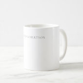 Minimalist Schlicht Modern  Kaffeetasse (VorderseiteRechts)