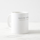 Minimalist Schlicht Modern Kaffeetasse (Vorderseite Links)
