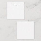 Minimalist Schlicht Modern  Mitteilungskarte (Vorne/Hinten)