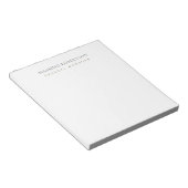 Minimalist Schlicht Modern Notizblock (angewinkelt)