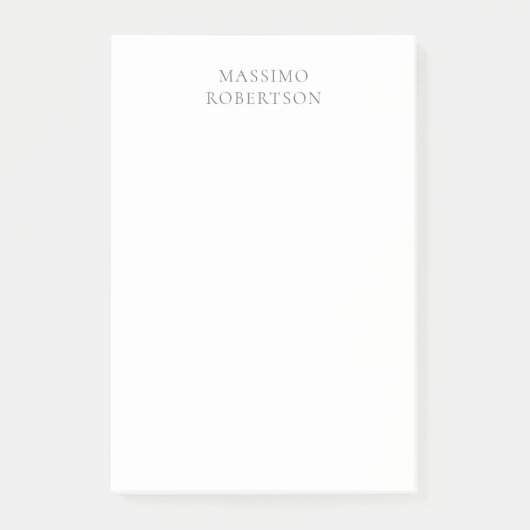 Minimalist Schlicht Modern Post-it Klebezettel (Vorderseite)