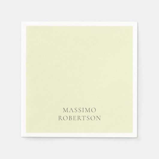 Minimalist Schlicht Modern Serviette (Vorderseite)