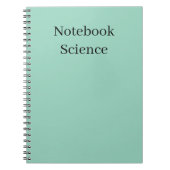 minimalist science notebook notizblock (Vorderseite)