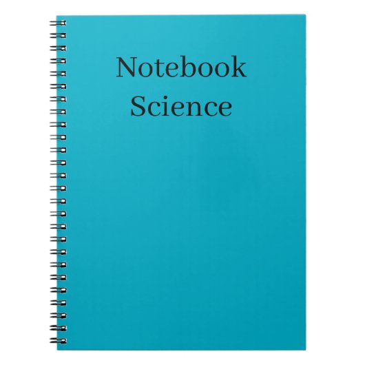 minimalist science notebook notizblock (Vorderseite)