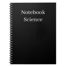 minimalist science notebook