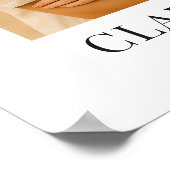 Minimalist Script Photo Wedding Welcome Poster (Ecke)