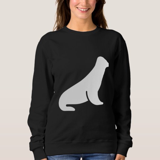 Minimalist sea lion sweatshirt (Vorderseite)